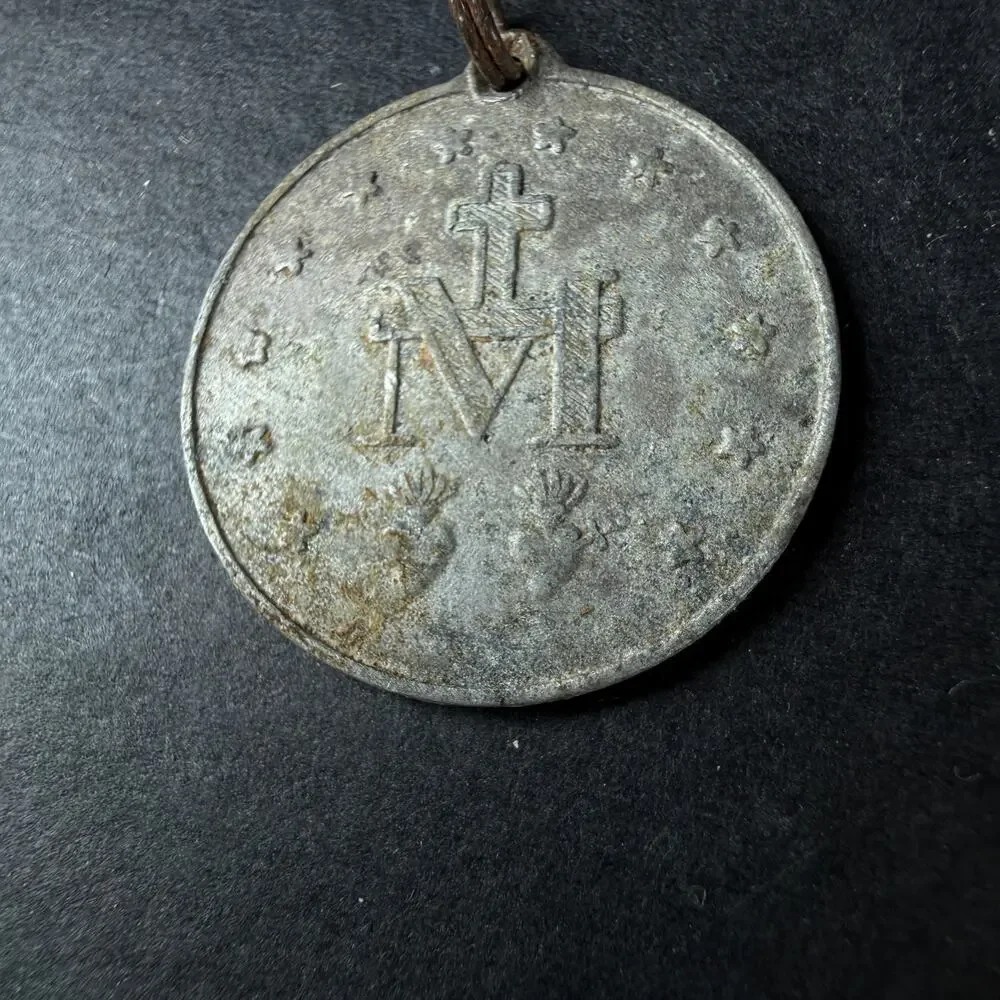 1830 antique Medal O Mary Conceived Without Sin pray for us who have recourse